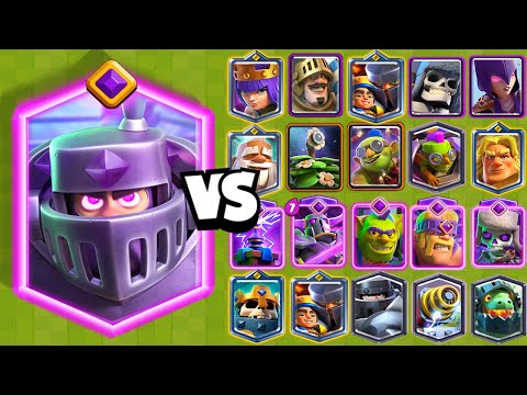 MEGACABALLERO EVOLUCIONADO vs TODAS LAS CARTAS | CLASH ROYALE