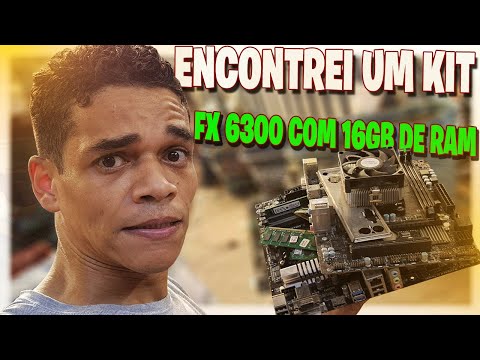 ACHEI UM KIT FX 6300 COM 16 DE RAM, NÃO E SORTE, E SÓ PROCURAR NO LUGAR CERTO, FERRO VELHO TÁ TOP !!