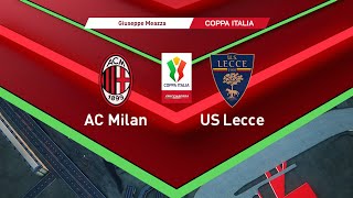 Milan vs Lecce • Round of 32, Coppa Italia 2025/2026 • PES 2021