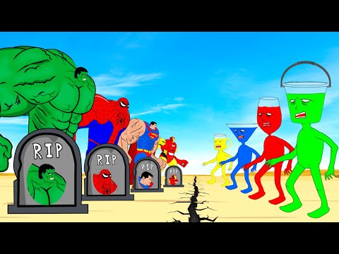 Rescue HULK, SPIDERMAN, SUPERMAN, IRONMAN Vs MONSTER RADIATION: Returning From The Dead SECRET-FUNNY