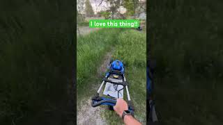 Kobalt Lawn Mower part 2- This thing is awesome! #kobalt #tools #lawnmower #electric #dad