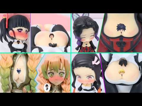 挟まる鬼殺隊の男たち【鬼滅の刃】【コマ撮り】【ねんどろいど】