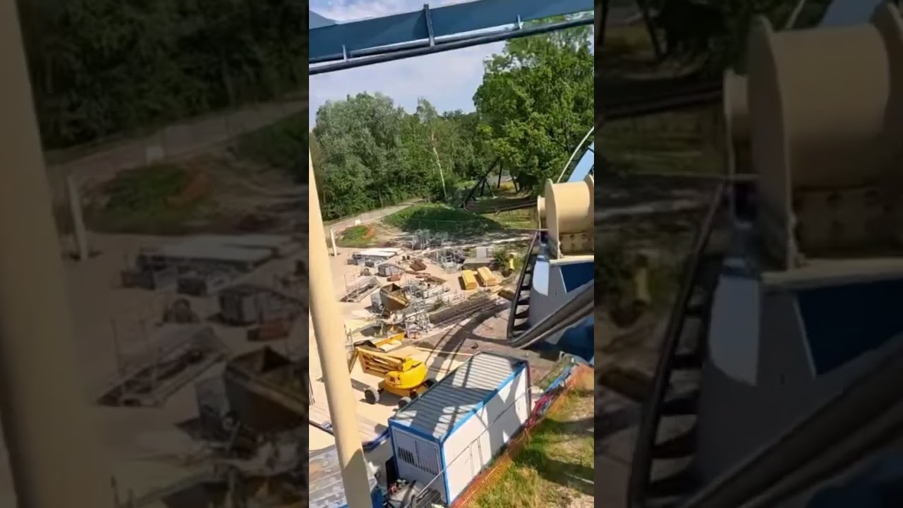 OzIris Front Row POV, Parc Asterix, inverted rollercoaster #parcasterix #rollercoaster #themepark