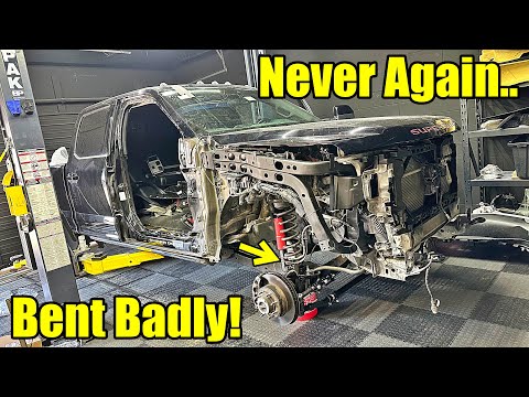 This Wrecked 2023 Ford F350 HAD A lot OF Hidden Suspension damage!