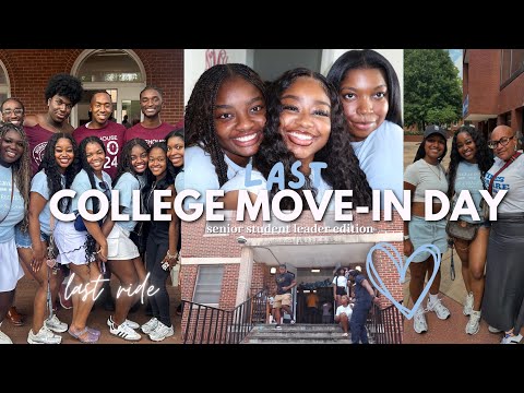 COLLEGE MOVE-IN DAY VLOG | senior edition, last ride, spelman college 2024!