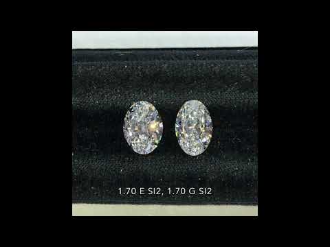 1.70 ct Oval Diamonds "E" color VS "G" color
