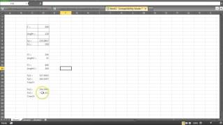 Solving X and Y components of vectors with a Spreadsheet
