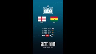 England vs Ghana | Group L | FIFA World Cup 2026 #worldcup