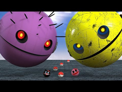 Pacman vs Monsters Compilation | Pacman vs Tank Robot and  Chainsaw Robot Monsters PACMAN