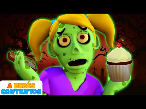A Bebés Contentos | Cena familiar zombie en España | Canciones Infantiles