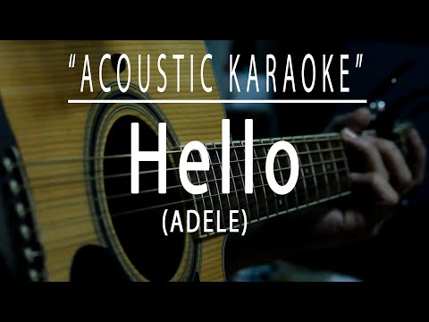 Hello – Adele – (Acoustic karaoke)