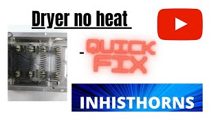 How to quick fix Dryer not heating and damp clothes