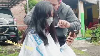 Anak SMP SEBELUM POTNG RAMBUT BONDOL 
