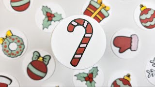 Beginner Candy Cane | Beginner 12 Days Advent | Learn to Master Layered Stencils