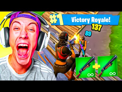 GANÉ usando SOLO *DOBLE PUMP* en FORTNITE CAPITULO 1