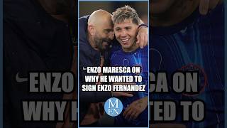💭 Enzo Maresca explains the reasons why he wanted to sign Enzo Fernandez from Chelsea ✍️