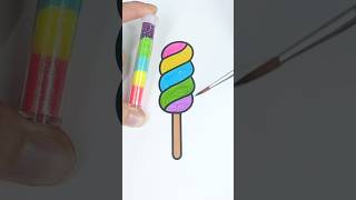 ✨⏪🍭 Glitter Reverse Play #glitter #glitterart #colorfulcreativekids #candy #color #icecream