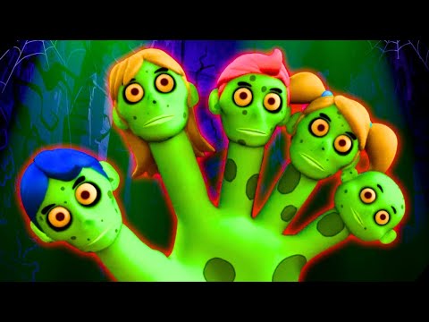 🧟‍♂️🎃 Zombies Dancing On Finger Family Song! 🧟‍♀️💀 | Scary Halloween Songs For Kids