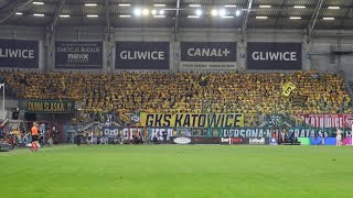 Piast Gliwice - GKS Katowice (04/09/2026) Doping kibiców, sektor gości 