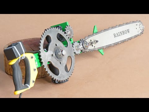 How To Make A Simple Chainsaw Machine | DIY