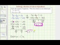 Solving Systems of Equations