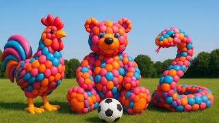 The mascot vibrato assistant dog placed on the football field is popular, co-produced, and creative