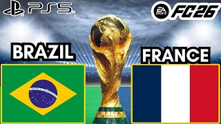 FC 26: Brazil vs France | Neymar Jr vs Mbappé | FIFA World Cup 2026 (PS5)