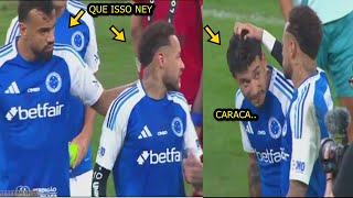 Reação dos jogadores do Cruzeiro ao ver Neymar com camisa celeste #NEYMARCOMCAMISADOCRUZEIRO