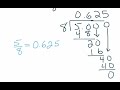 Converting Fractions to Decimals