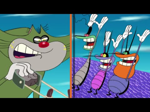 हिंदी Oggy and the Cockroaches 😱 हाथ ऊपर! Hindi Cartoons for Kids