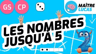 Les nombres jusqu'à 5 CP - GS - Cycle 2 - Maths - numération