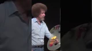 Bob Ross on how black gesso helps bring the darkness out of his painting