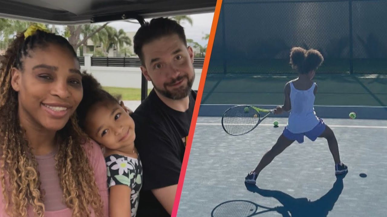 Serena Williams’ Daughter Olympia Shows Off Her Tennis Skills