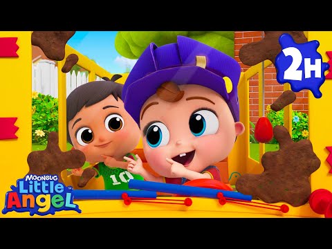 Wheels on the Bus + More! | Little Angel | Fun Kids Songs | Nursery Rhymes