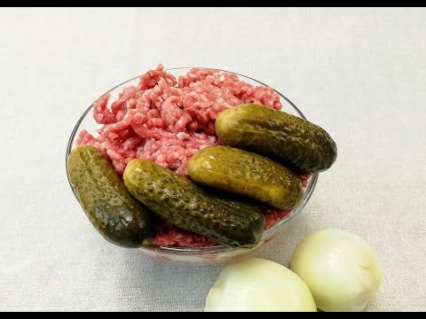 Просто добавьте огурцы прямо в фарш и получите самые сочные котлеты