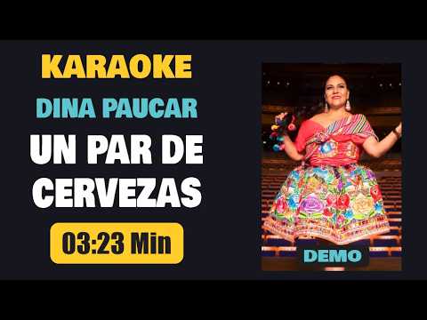 Karaoke | UN PAR DE CERVEZAS – Dina Paucar [Pista+Letra]