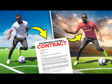 How to go from AMATEUR to PRO footballer (I've actually done it!)