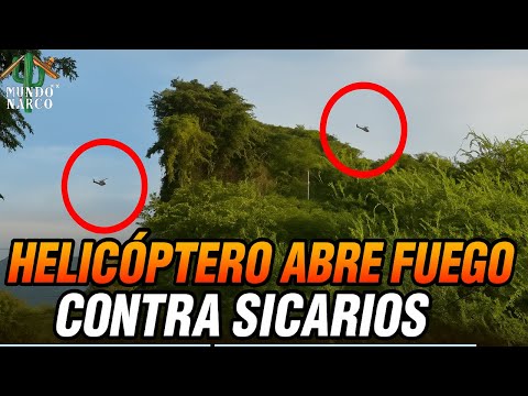🚁 Helicóptero rafaguea a sicarios en Tacuichamona, Culiacán🔥