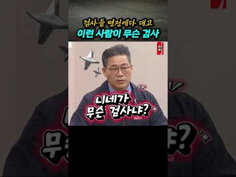 니네가 검사 맞아?#백해룡경정