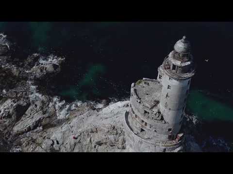 Beautiful Drone Footage of Sakhalin Lighthouse In Russia, Built By Japan 1939
