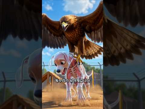 당신의 강아지가 독수리 무리 속에서 자란다면?