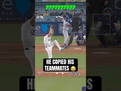 he copied all of his teammates..