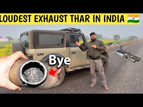 My Thar Modified With Custom Exhaust - Sounds Like G-wagon 🫡 Diesel CAR Exhaust Sound