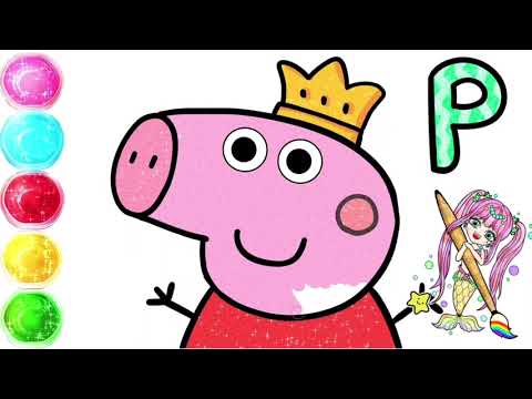 Peppa Pig Easy Drawing & Coloring for Kids | How To Draw Peppa Pig Step By Step #art #baby #peppapig