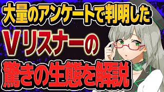 結局VTuberのリスナーってこういう人だったんですね、、、およそ1500件程度のサンプルで調べた結果をご紹介【 VTuber 河崎翆 講座 解説 新人VTuber 分析 】#VTuberよもやま話