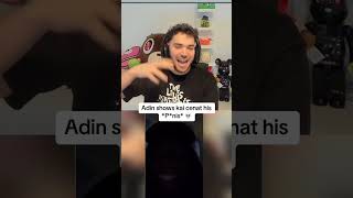Adin ross shows Kai cenat his p3nis #adinross #streamer #funny #stream #flash #live #kaicenat