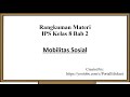 Understanding Social Mobility Concepts