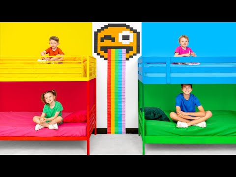 Cinq enfants apprennent de bonnes habitudes