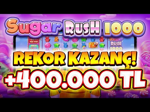 Sugar Rush 1000 Küçük Kasa | Rekor Kazanç +400.000 TL | Slot Oyunları Büyük Kazançlar