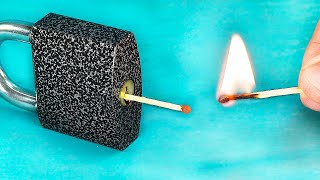 Сrazy Way To Open Any Lock With Matches Without a Key! Amazing Tricks With Matches